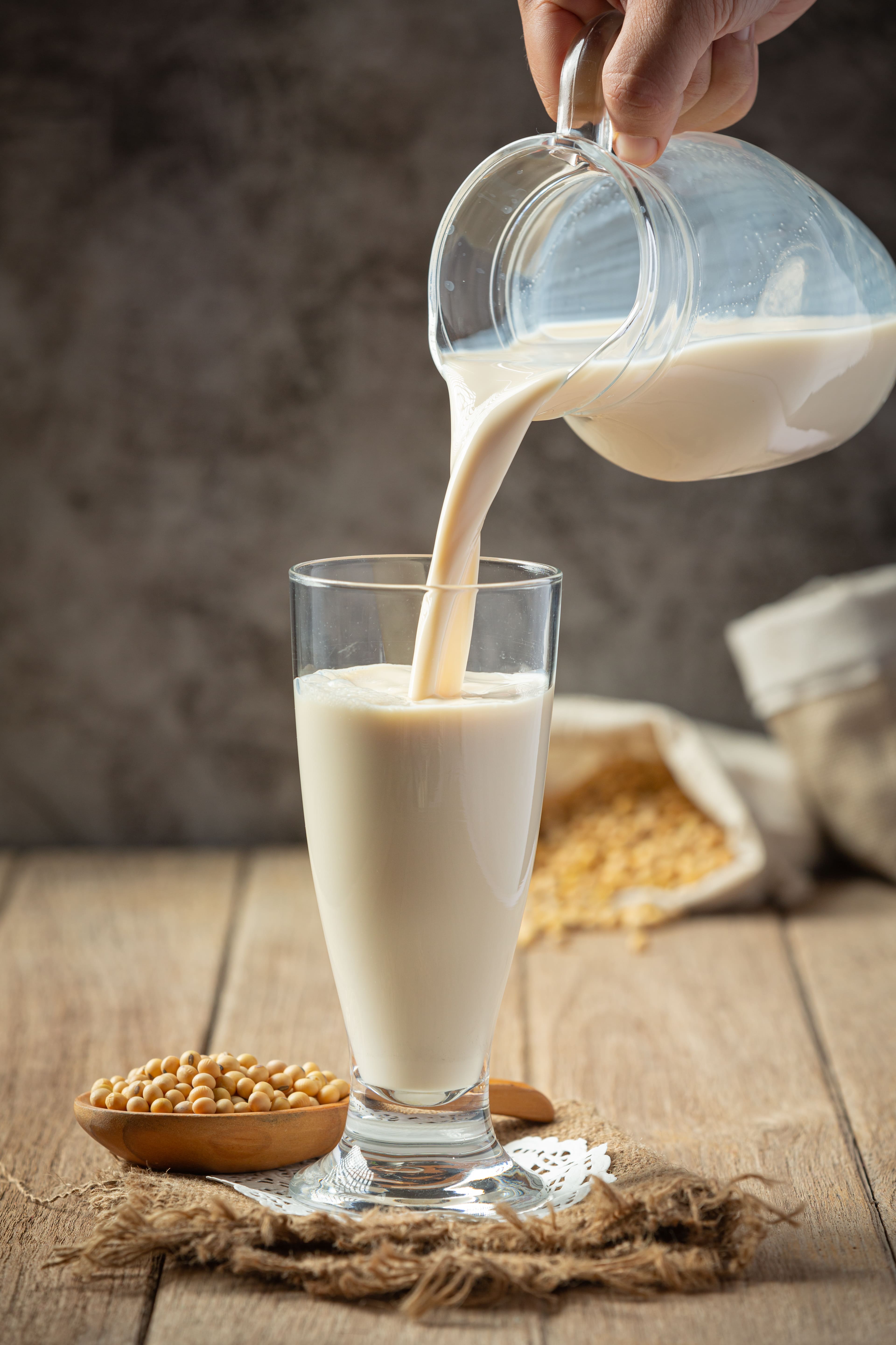 Milk processing background