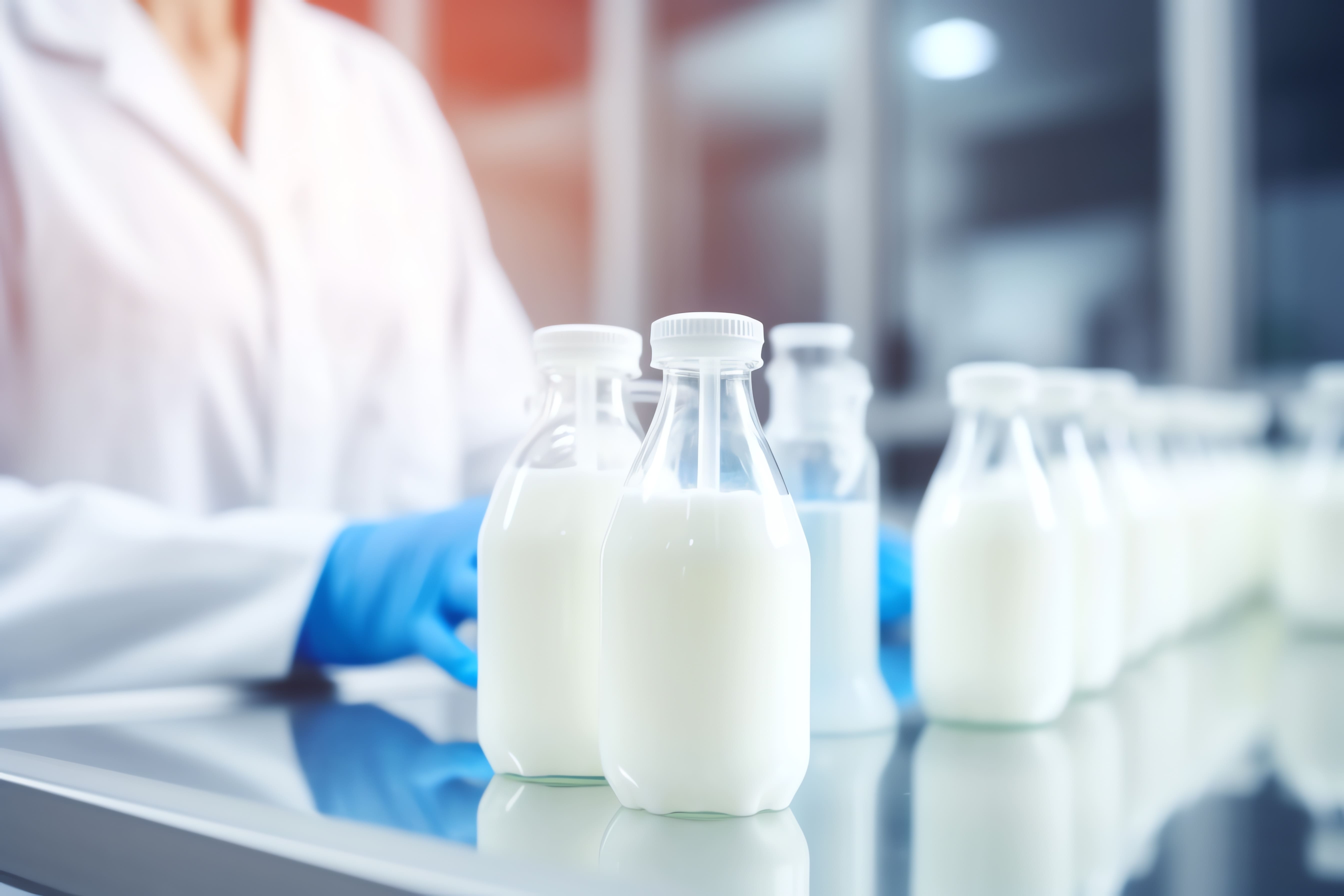 Dairy quality testing background