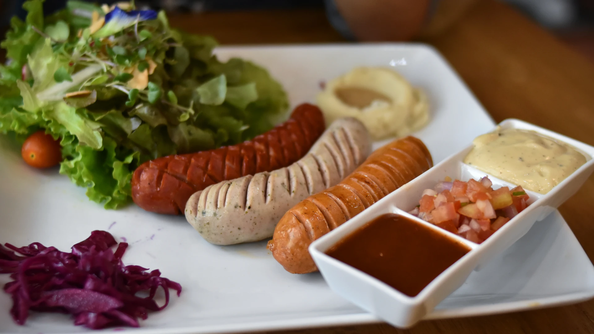 Processed foods background